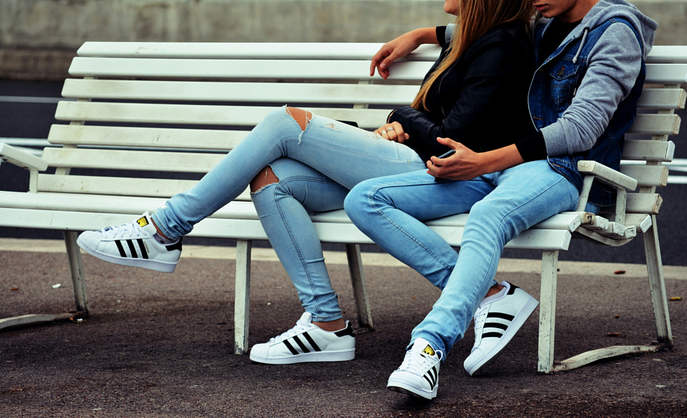 couple on bench