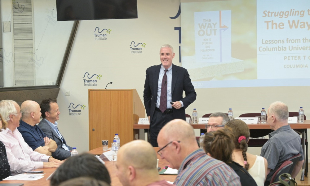 prof. peter coleman columbia university speaking at huji